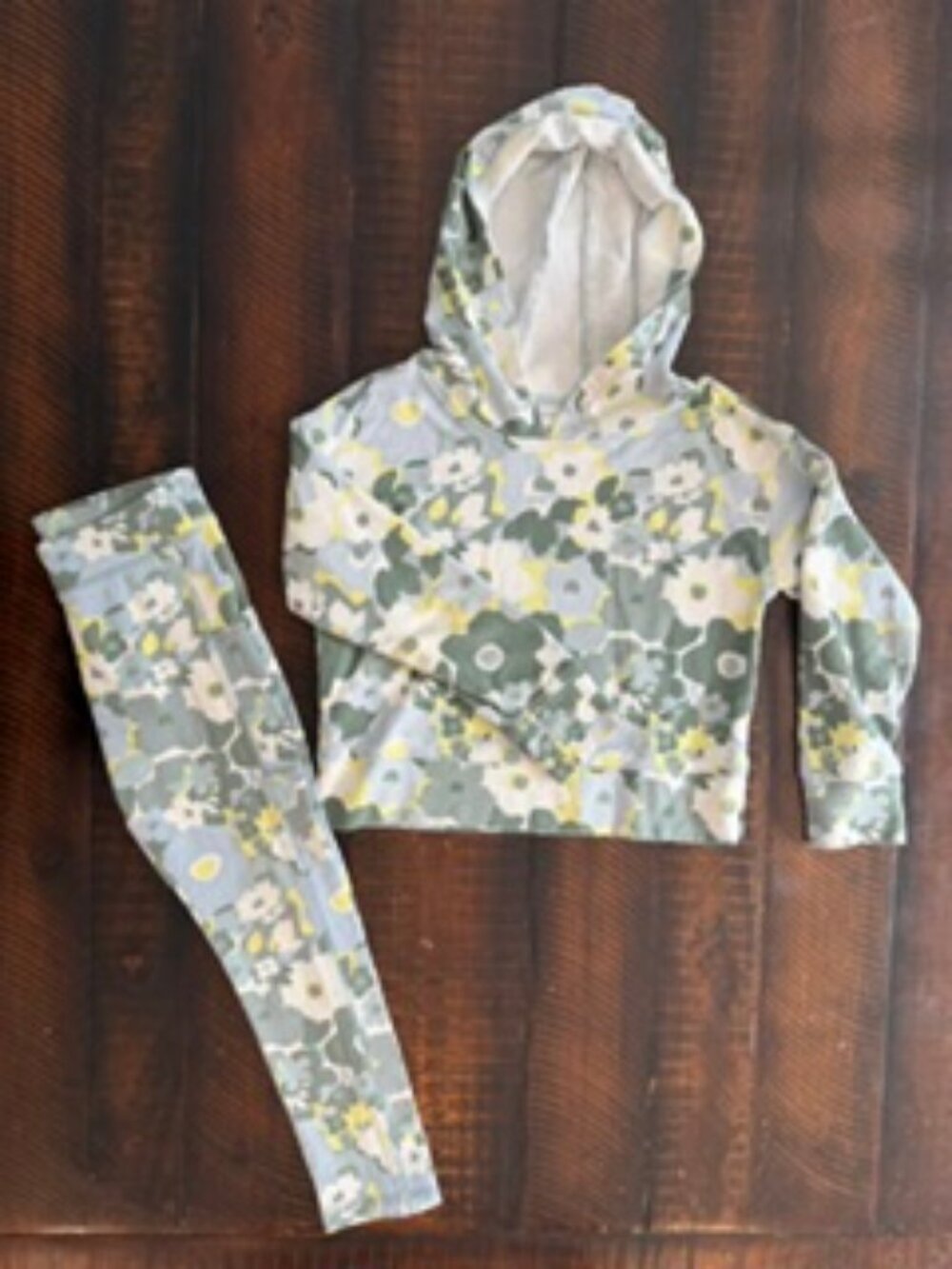 NWOT Carter's Girls 2-Pc Hooded Long Sleeve Top & Pocket Leggings Set Size 7